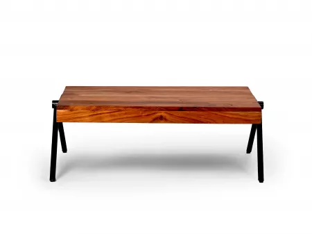Diana Centre Table with Metal Frame and Wooden Top